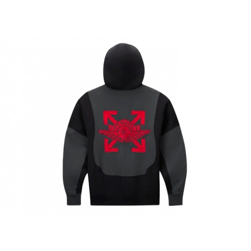 Оригинальный шмот OFF-WHITE x Jordan Hoodie Hoodie (Asia Sizing) Black