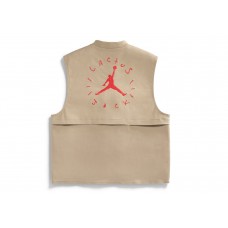 Travis Scott Cactus Jack x Jordan Utility Vest Desert/Khaki/University Red