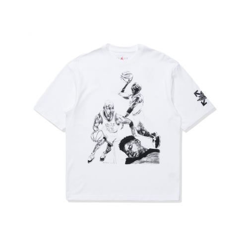 Оригинальный шмот OFF-WHITE x Jordan T-shirt White