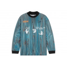 OFF-WHITE x Nike 001 Soccer Jersey Blue