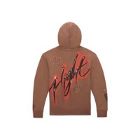 Travis Scott x Jordan Flight Graphic Hoodie Archaeo Brown
