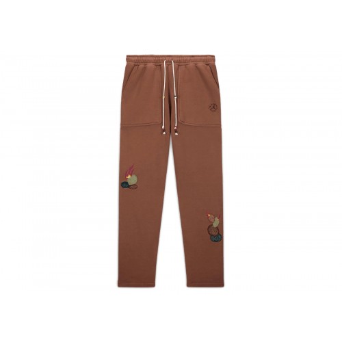 Оригинальный шмот Travis Scott x Jordan Fleece Pants Archaeo Brown
