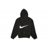 Nike x Stussy Striped Wool Jacket Black