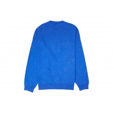 Nike x Stussy Acid Wash Crew Fleece Blue