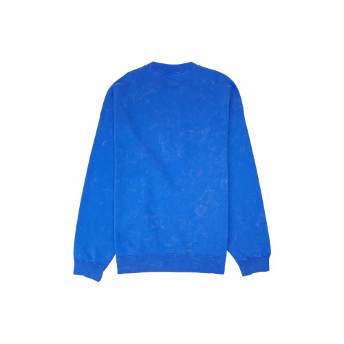 Оригинальный шмот Nike x Stussy Acid Wash Crew Fleece Blue - 70см