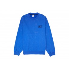 Nike x Stussy Acid Wash Crew Fleece Blue