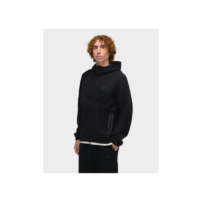 Худи Nike Sportswear Tech Fleece Windrunner Full-Zip Hoodie Black/Black Худи Nike Sportswear Tech Fleece Windrunner Full-Zip Hoodie Black/Black
