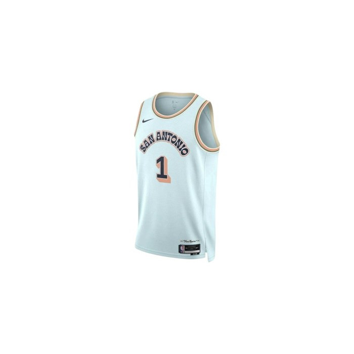 Джерси Nike NBA San Antonio Spurs Victor Wembanyama 1 2024/25 City Edition Swingman Jersey Celestine Blue Джерси Nike NBA San Antonio Spurs Victor Wembanyama 1 2024/25 City Edition Swingman Jersey Celestine Blue