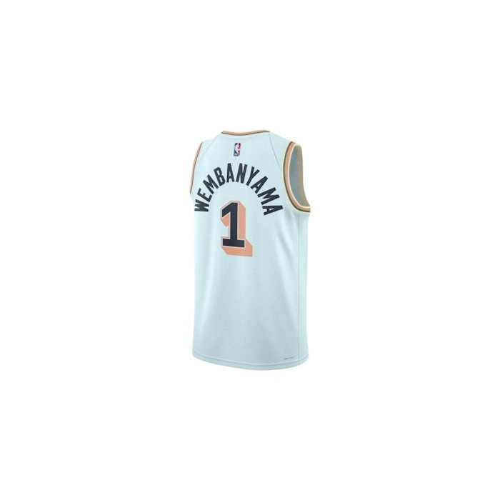 Джерси Nike NBA San Antonio Spurs Victor Wembanyama 1 2024/25 City Edition Swingman Jersey Celestine Blue Джерси Nike NBA San Antonio Spurs Victor Wembanyama 1 2024/25 City Edition Swingman Jersey Celestine Blue
