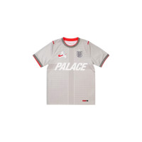 Palace x Nike England Dri-FIT Academy Pro Short Sleeve Football Top Pewter Grey/Bright Crimson
