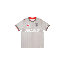 Palace x Nike England Dri-FIT Academy Pro Short Sleeve Football Top Pewter Grey/Bright Crimson
