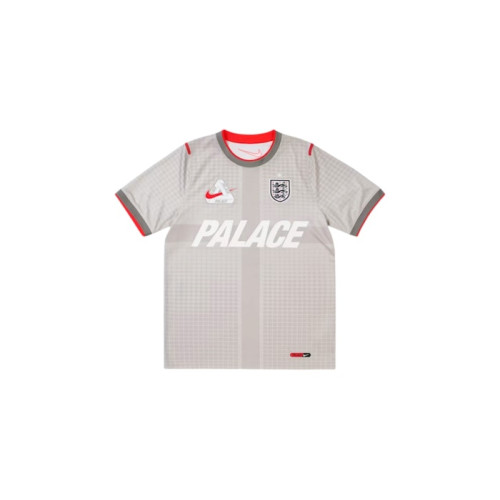 Nike England x Palace Academy Pro Short-Sleeve Top Pewter Grey/Bright Crimson/Bright Crimson