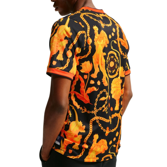 Джерси Nike x Patta Netherlands Academy Pro Lion Jersey Black/Orange Джерси Nike x Patta Netherlands Academy Pro Lion Jersey Black/Orange