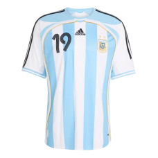 adidas Argentina Home 2006 Messi Jersey White/Clear Blue