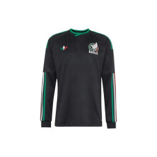 adidas Mexico 26 Third Authentic Long Sleeve Jersey Black