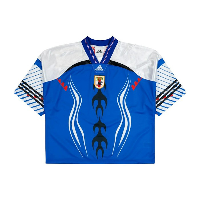Джерси adidas Bringbacks Remixed Japan Jersey Power Blue/White Джерси adidas Bringbacks Remixed Japan Jersey Power Blue/White