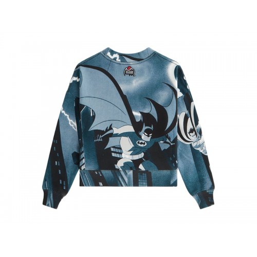 Оригинальный шмот Kith x Batman Kids Batman And Robin Nelson Crewneck Black