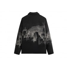 Kith x Batman Signal Tapestry Coaches Jacket Black