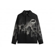 Kith x Batman Signal Tapestry Coaches Jacket Black