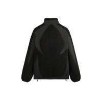 Kith x Batman Quarter Zip Sherpa Jacket Black
