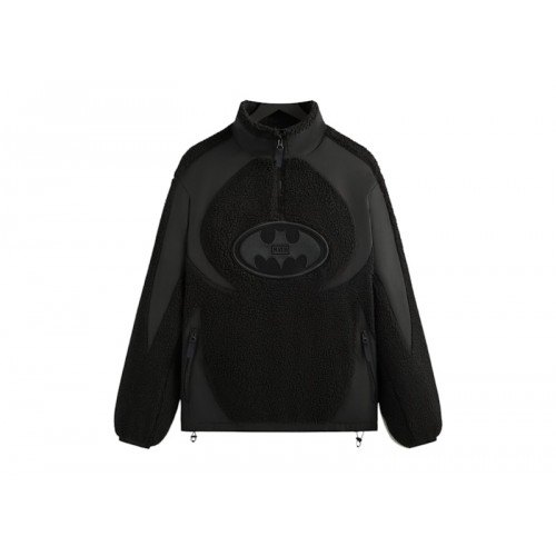 Оригинальный шмот Kith x Batman Quarter Zip Sherpa Jacket Black