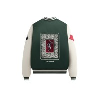 Kith x Batman Joker Satin Bomber Jacket Ivy Green