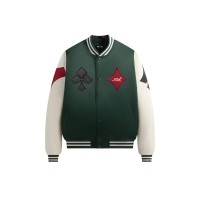 Kith x Batman Joker Satin Bomber Jacket Ivy Green