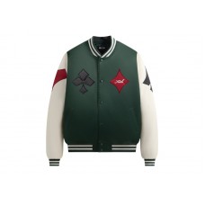 Kith x Batman Joker Satin Bomber Jacket Ivy Green