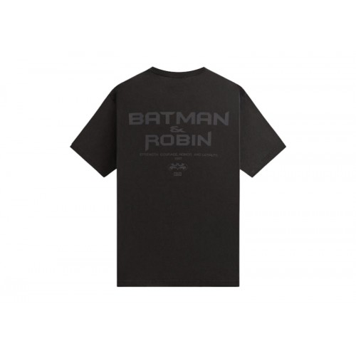 Оригинальный шмот Kith x Batman And Robin Logo Vintage Tee Black