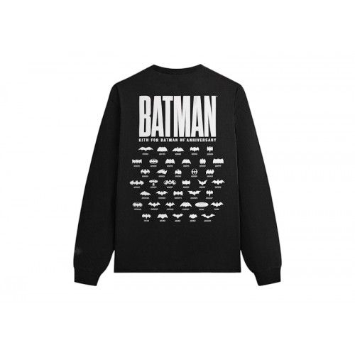 Оригинальный шмот Kith x Batman History Vintage Pocket Long Sleeve Tee Black