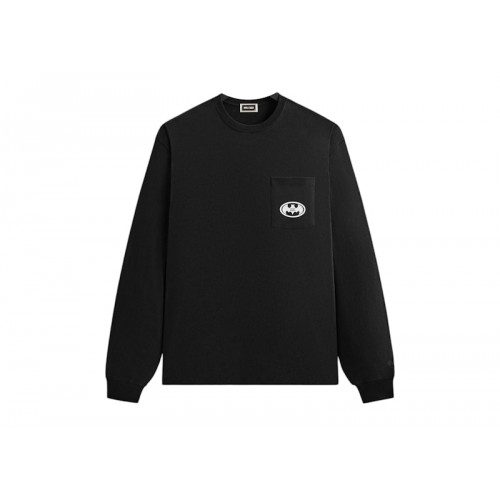 Оригинальный шмот Kith x Batman History Vintage Pocket Long Sleeve Tee Black