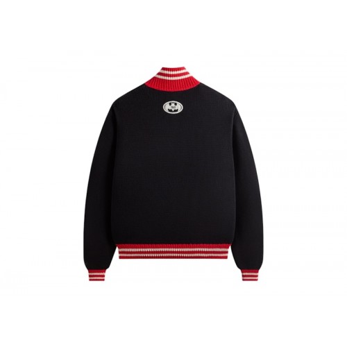 Оригинальный шмот Kith x Batman Wyona Quarter Zip Sweater Black