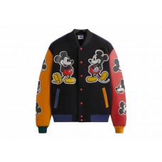 Kith x Disney Mickey & Friends Wool Varsity Jacket Black