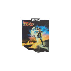 Kith x Back to the Future Chrome Title Vintage Tee Black