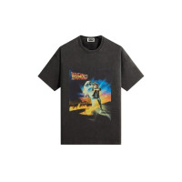 Kith x Back to the Future Chrome Title Vintage Tee Black
