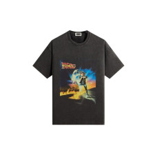 Kith x Back to the Future Chrome Title Vintage Tee Black