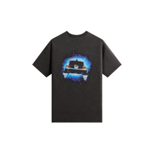 Kith x Back to the Future DeLorean Front Back Vintage Tee Black Kith x Back to the Future DeLorean Front Back Vintage Tee Black