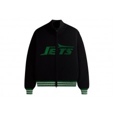 Kith x NFL 47 Jets Wyona Full Zip Sweater Black