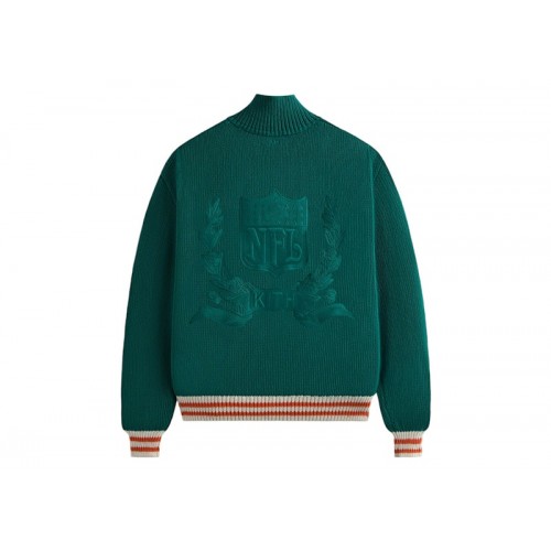 Оригинальный шмот Kith x NFL 47 Dolphins Wyona Full Zip Sweater Center