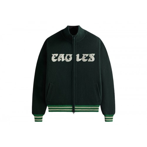 Оригинальный шмот Kith x NFL 47 Eagles Wyona Full Zip Sweater Stadium