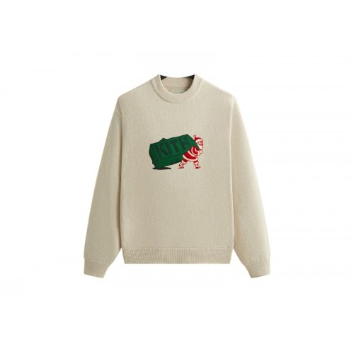 Оригинальный шмот Kith Kithmas Santa Crewneck Sweater Sandy Heather