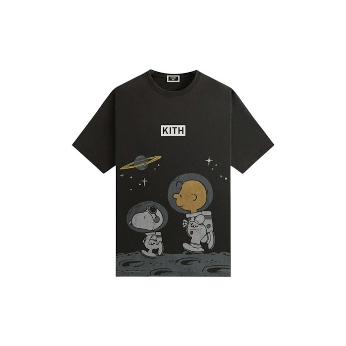 Футболка Kith x Peanuts Space Vintage Tee Black Футболка Kith x Peanuts Space Vintage Tee Black