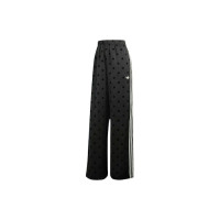 adidas Womens Satin Polka Dots Wide Leg Pant Black