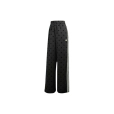 adidas Womens Satin Polka Dots Wide Leg Pant Black