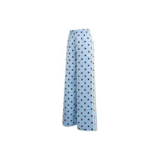 adidas Womens Satin Polka Dots Wide Leg Pant Clear Sky