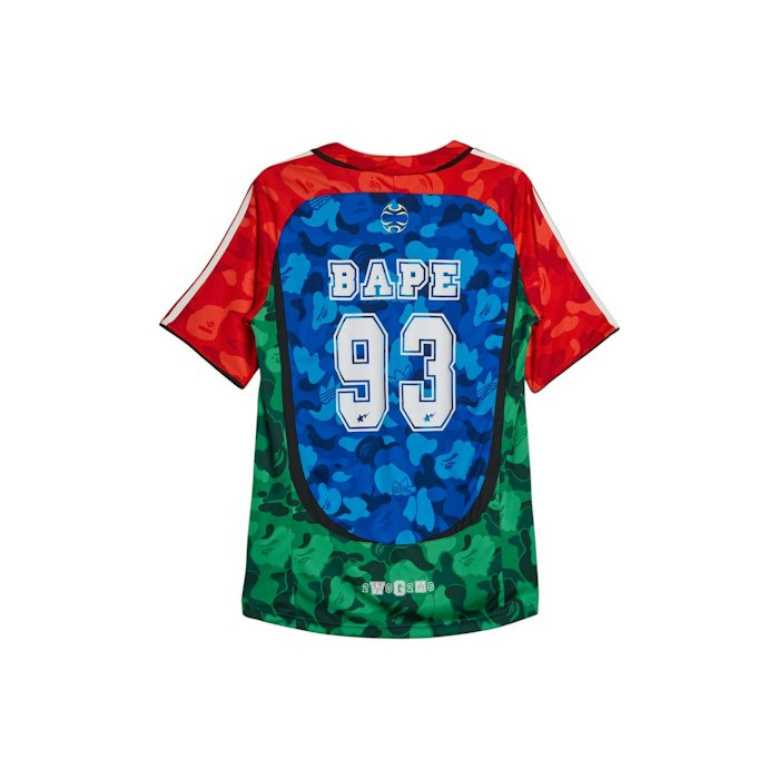 Футболка adidas x BAPE Teamgeist Home Tee Blue/Red/Green Футболка adidas x BAPE Teamgeist Home Tee Blue/Red/Green