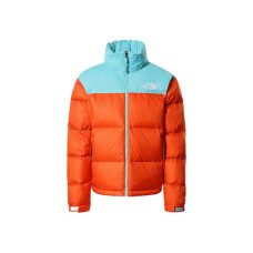 The North Face 1996 Retro Nuptse 700 Fill Packable Jacket Red Orange-Transantarctic Blue