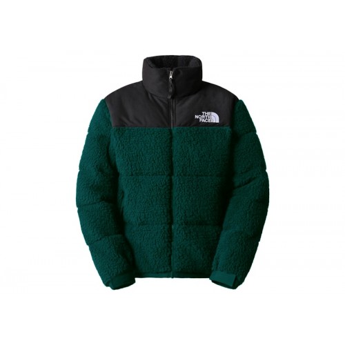 The North Face High Pile 600 Fill Recycled Waterfowl Down Nuptse Jacket Ponderosa Green