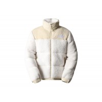 The North Face High Pile 600 Fill Recycled Waterfowl Down Nuptse Jacket Gardenia White-Gravel