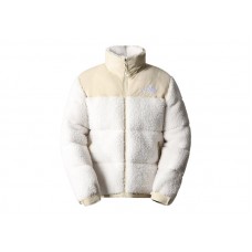 The North Face High Pile 600 Fill Recycled Waterfowl Down Nuptse Jacket Gardenia White-Gravel